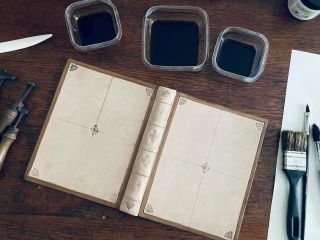 Ready for hand-dyeing process. Keep your fingers crossed, it is always experiment. 😜 #bookbinding #handmadebooks...