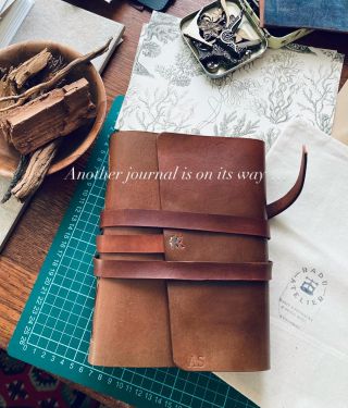And I wonder, what adventures await it? leatherjournal #lifejourney #leatherdiary