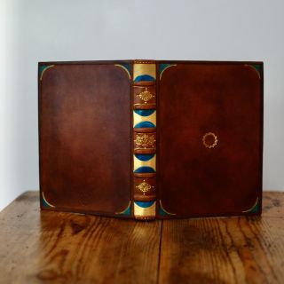 This leather journal with a gold ring is incredibly lucky. It is on its way across half the globe. I wish it a safe...